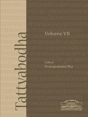 cover image of Tattvabodha (Volume VII)